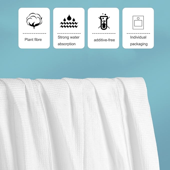 Large Compressed Towel Tablets Travel Disposable Reusable Bath Towel 55x27 inch for Swiming Travel Camping Hiking Beach Sports