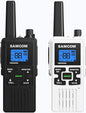 SAMCOM FRS Two Way Radios Rechargeable Walkie Talkies for Adults, 2 Way Radios Long Range 22 Channels VOX Hands Free Emergency Group Call,Portable 1250mAh with USB Charger/NOAA/Flashlight (2 Pack)