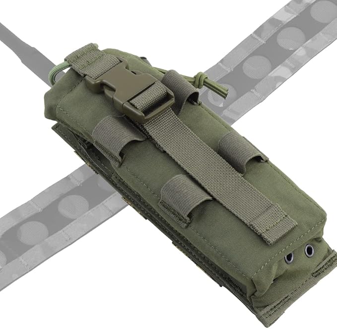 Drop-Down Radio Pouch Molle Tactical Belt Vest Radio Holster 500D Nylon Walkie Talkie Bag for PRC 148 152