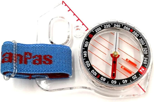 KanPas MA-40-FS Thumb Orienteering Compass: Acrylic, Shockproof & Waterproof
