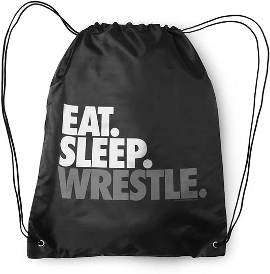 ChalkTalkSPORTS Wrestling Sport Pack Cinch Sack | Eat Sleep Wrestle
