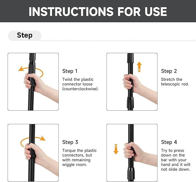 SANLIKE Tent Poles for Tarp, 98 in Tarp Poles Set of 2, Tent Poles Replacement, Telescoping Pole, Canopy Poles, Camping Poles for Rooftop Tents, Trekking Pole Tent for Rain Fly, Camper, Awning – Black