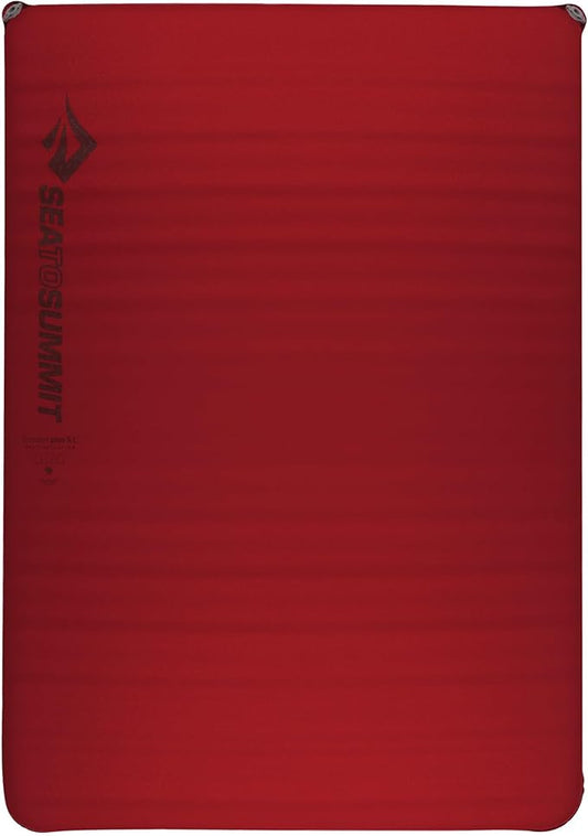 Sea to Summit Comfort Plus Self-Inflating Foam 2-Person Camping Mattress, Crimson Red