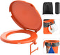 Portable Toilet Seat for 5 Gal Buckets, Camping Toilet Seat with Lid for Adults, Snap-on Toilet Seat with Storage Bags and Disposable Toilet Bags, Camping, Hiking, Emergency, Car, Boat