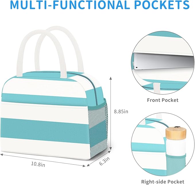 Lunch Bag Lunch Box for Women Men Reusable Insulated Lunch Tote Bag, Food Handbags Case High Capacity for Travel Work Picnic