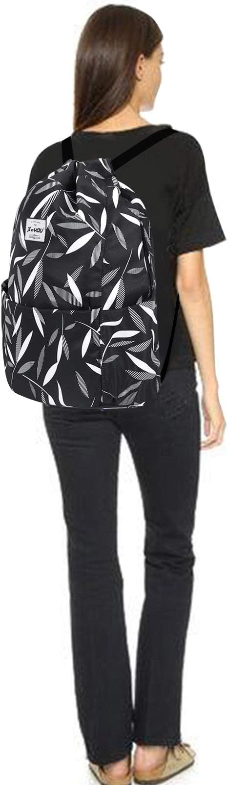 XEYOU Drawstring Sports Backpack Lightweight Gym Yoga Sackpack Shoulder Rucksack Casual Outdoor Daypack for Women and Men