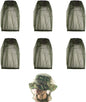 6Pcs Premium Head Net Face Mesh with Extra Fine Holes, Mosquito Hat Mask Head Cover for Camping Hiking Fishing Protecting from Insect Bug Bee Mosquito Gnats