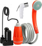 KEDSUM Portable Shower, Portable Camp Shower Pump with Rechargeable Battery, Portable Shower for Camping, Portable Outdoor Shower Head for Camping, Hiking, Traveling(+ Handheld Sprayer)