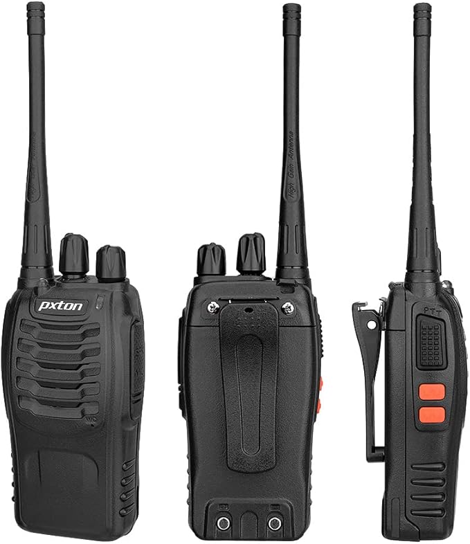 PX-8S-01 walkie talkies for Adults with Upgraded Headset,Handheld Portable Two Way radios Long Range Include Rechargeable walkie Talkie Li-ion Battery and USB Charger（2 Pack）