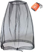 Cinvo Head Net Hat Bug Net Face Netting for Bugs No See Ums Insects Gnats Biting Midges from Outdoor Activities, Spacious Net Room Works Over Most Hats Comes with Free Stock Pouches- Black