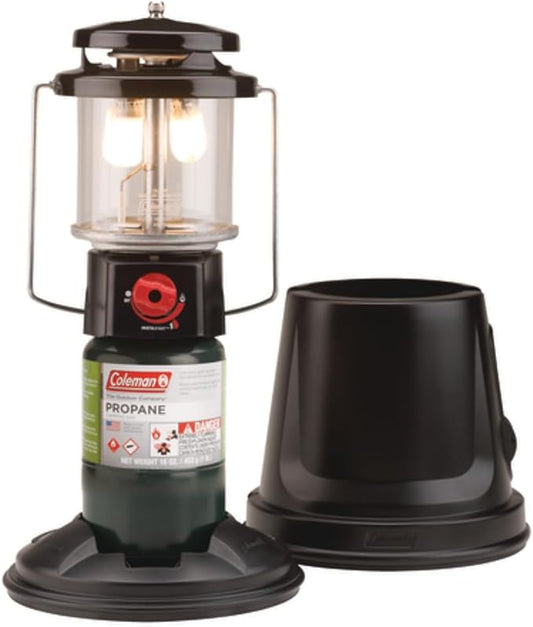 Coleman QuickPack Deluxe+ 1000 Lumens Propane Lantern Bundle with 2 Mantles and Carry Case