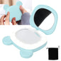 Hand Warmers Rechargeable, Electric Hand Warmer, Small Compact USB Handwarmer with Pocket Mirror Light Portable Hands Heater for Men and Women for Home Travel Use Camping Fishing Skiing(Blue Bear)
