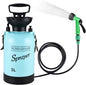 Finderomend Portable Shower for Camping with 7 Spray Modes, 1.3 Gallon Hand Press Camping Shower with Removable Hose and Shower Head,5L