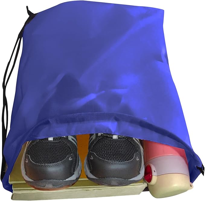 Drawstring Bags 28 PCS Drawstring Backpack Bulk String Backpack Cinch Bag Sackpack for Men Women Gym (Navy Blue)