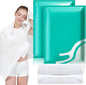 GXF 2 Packs Compressed Bath Towel Tablets, 56'' x 28'' Pure Cotton Portable Disposable Hypoallergenic Dehydrated Expandable Compact Compressed Towels Washcloths for Camping Swimming Traveling Hiking