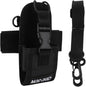 Agatige Radio Pouch, Radio Holder Universal Walkie Talkie Bag Multi-Function Pouch Case Holder Nylon Lightweight Anti-wear Arm Bag with Armband for Phone Two Way Radio