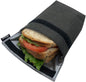 Insulated Reusable Eco Snack bag, Sandwich bag, Food Pouch, Insulated Lunch Bag, Insulin Cooling Case, golf pouch, Work, Picnics, Travel, Men, Woman (Dark Grey)