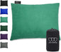 Gold Armour Camping Pillow Memory Foam - Compact Compressible Backpacking, Hammock, and Travel Pillows for Kids and Adults - Essential Outdoor & Camping Gear (Medium 14x18in, Seafoam)