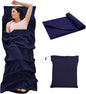 Sheet Sleeping Bag, Lightweight Travel Sheet 210 x 115 cm, Sheet Sleeping Bag with Zipper, Sleeping Bag Liner Polyester for Backpacking Hotel& Hiking