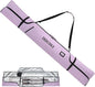 Padded Ski Bag - Waterproof, Adjustable Length, Fits Skis Up to 200cm, Portable Snow Travel Bag with Removable Shoulder Strap