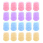 20 Boxes (400 Sheets) Portable Travel Soap Paper Sheets, Mini Disposable Soap Sheets Hand Washing Bath Scented Paper Soap and Slide Foaming Paper Soap Bathing Soap Flakes for Outdoor Camping
