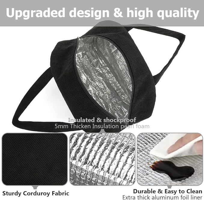 Lunch Bag Reusable Insulated Tote Lunch Bag for Women/Men Cooler Lunch Box Adult Water Resistant Work Picnic Beach or Travel