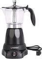Cuban Coffee Maker, 6 or 3cup Electric Espresso Coffee Maker, Portable Cafeteras Electricas Modernas, Electric Moka Pot with Detachable Base & Overheat Protection, Coffee Gift for Home Travel