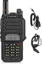 BAOFENG GT-3WP IP67 Dual Band Two-Way Radio, 144-148MHz 420-450MHz, Waterproof Dustproof Walkie Talkie Transceiver, Black 1 Pack