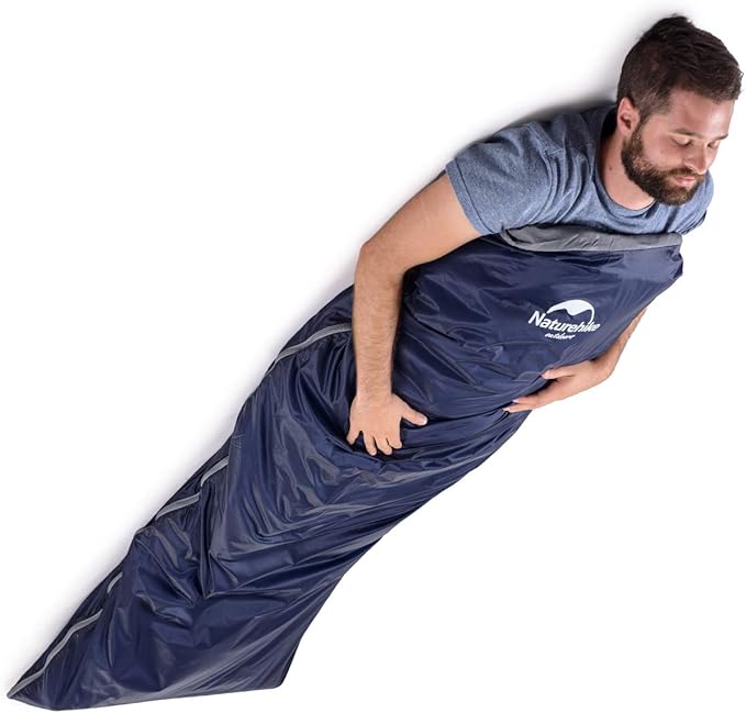 Naturehike Lightweight Sleeping Bag - Compact, Ultralight, Envelope Backpacking Bag - Portable, Waterproof, Comfortable With Compression Sack for 3 Season Camping, Traveling, Hiking