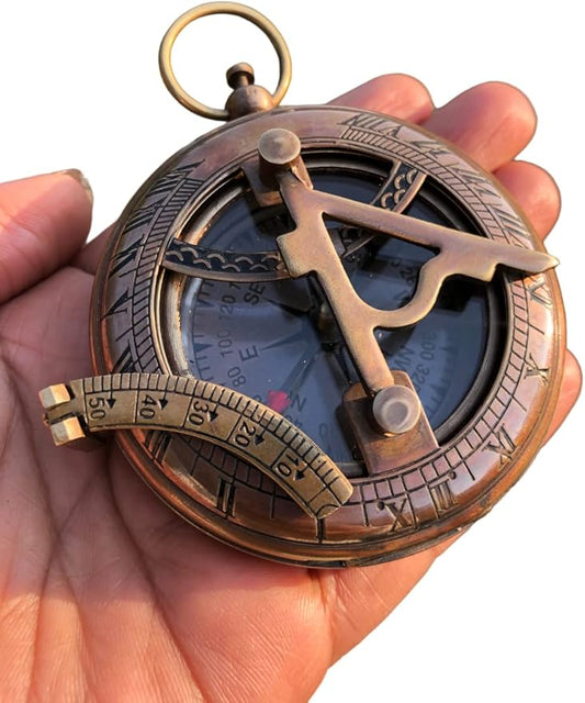Personalized Compass, to My Boyfriend, My Best Man/Valentines Day/Anniversary/Christmas Day Gifts Customized Working Brass Compass (to My Boyfriend)