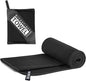 Quick Dry Towel Beach Swim Bath Towel Super Absorbent Microfiber Fast Drying Towels Lightweight for Travel Sports Camping Hiking Backpacking Gym Swimming Yoga (Black, 19.69 "* 47.24")