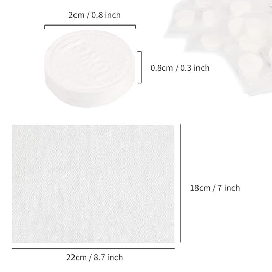Compressed Towel,100 PCS Disposable Mini Tablets Face Compressed Towels Individual packaging, Compressed Hand Wip, Portable Compressed Coin Tissue for Travel/Home/Outdoor Activities (Blue)