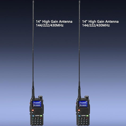 Ham Radio Handheld Baofeng Radio 5RM Upgraded of UV-5R High Power Long Range Walkie Talkies for Adults Multi-Band Two Way Radio NOAA Weather Copy Frequency USB C Charger 999CH Outdoor Hiking Camping