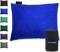 Gold Armour Camping Pillow - Backpacking and Travel Pillow for Sleeping and Traveling - Compressible Memory Foam Travel Pillow - Essential Camping Accessories Gear (Small 12 x 16in, Blue)