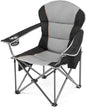 OLIXIS Heavy Duty Camping Chairs 450lbs Capacity Portable Folding Chair with Cup Holder and Cooler Bag,Sturdy Steel Frame Outdoor Chair for Backyard,Beach,Fishing