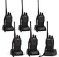 Two Way Radio Walkie Talkie, Long Range Walkie Talkies for Adults 16-CH 2-Way Radio with Earpieces and Rechargeable Battery (Pack of 6)