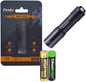Fenix E01 V2 100 Lumen LED flashlight with EdisonBright AAA alkaline battery bundle (Black)