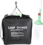 Camping Shower Protable Outdoor Solar Shower Bag 40L/10 Gallons (Black, 40L)