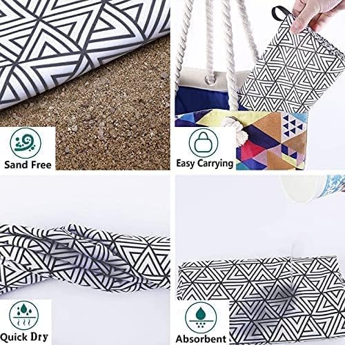 Microfiber Compact Sandproof Pool Beach Towel Blanket Quick Fast Dry Sand Free Proof Outdoor Clearance Thin Camping Travel Swim Towels Personalized Girls Women Men Adults Friend Gift Yellow Pineapple