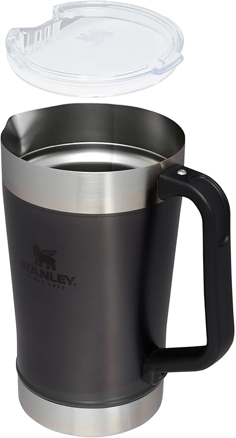 Stanley Stay-Chill Pitcher 64 oz | Cold Water, Beer, and Drink Pitcher with Lid | Large Capacity Durable Beverage Container with Handle | Insulated Stainless Steel | BPA-Free