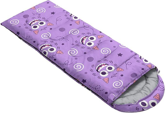 Kids Sleeping Bag for Boys Girls,Cute Puppy Print-Lightweight Warm Portable Outdoor Indoor-Waterproof Cold Weather Resistant Sleeping Bag for Camping Hiking
