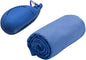 FANCAME Quick Dry Towel with Whale Silicone Sleeve Microfiber Sports Travel Towel Soft Breathable Cooling Towel Absorbent Compact Beach Towels,Suitable for Gym,Camping and Yoga (Blue, 11‘’x 31‘’)