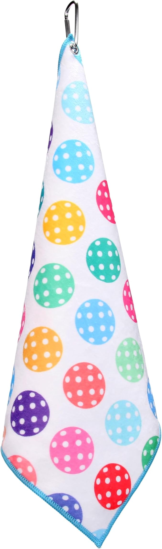 Millie Rose Pickleball Towels in Fashionable Prints - Cute 15x17 inch Microfiber & Cotton Athletic Towels with Carabiner Clip - Pickleball Accessories, Pickleball Gifts (Colorful Pickle)
