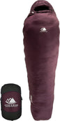 Hyke & Byke Katahdin 32 F Hiking & Backpacking Sleeping Bag - 4 Season, 625FP Ultralight Sleeping Bag - Water Resistant - Charcoal Gray - Short