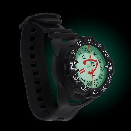 Wrist Compass - Glow in The Dark, Waterproof Dive Compass - Scuba Compass, Diving Compass, Kayak Compass, Scuba Diving Accessories