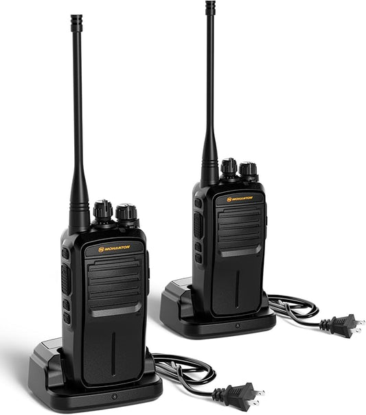 UHG-01 Versatile GMRS Two Way Radio,Heavy Duty Walkie Talkie with 9W High Power and 5 Miles Line of Sight Walkie Talkie.(2-Packs)