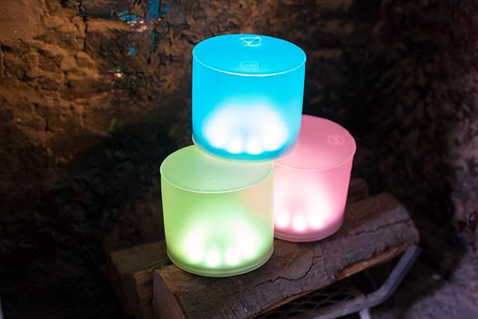 MPOWERD Luci Color Essence: Solar Inflatable Lantern with 8 Pastel Color Options, 15 Lumens LEDs, Matte Finish, Lasts Up to 6 hrs, Rechargeable via Solar, Waterproof, Indoor/Outdoor Decorating