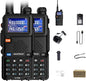 BAOFENG 2 Packs UV-5RM Two Way Radio Multi-Band Long Range Walkie Talkie NOAA USB-C Charging Upgrade of UV-5R Ham Radio Air Band 1.77in LCD Screen