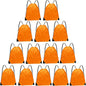 Drawstring Bags Bulk 14 Pcs Drawstring Backpack Bulk Cinch Bag Sackpack for Men Women Gym (Orange)