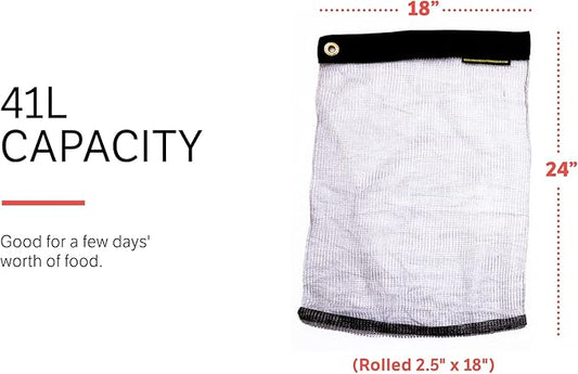 Bear Bags for Food Backpacking - Bear Sack Rodent Proof Food Storage Container - Ultralight Backpacking and Camping Food and Gear Storage Hanging Mesh Bag